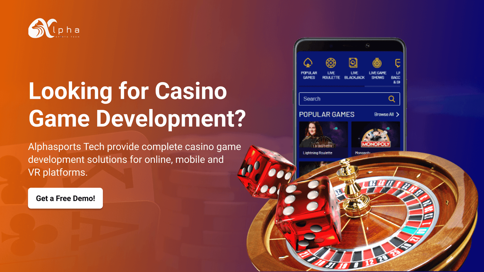 Casino Game Development Services | Alphasports Tech