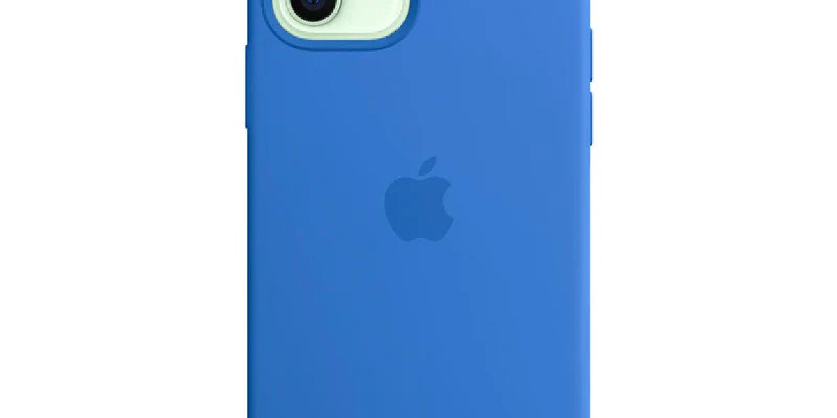 A silicone cover is there to protect the back of the Apple iPhone 12