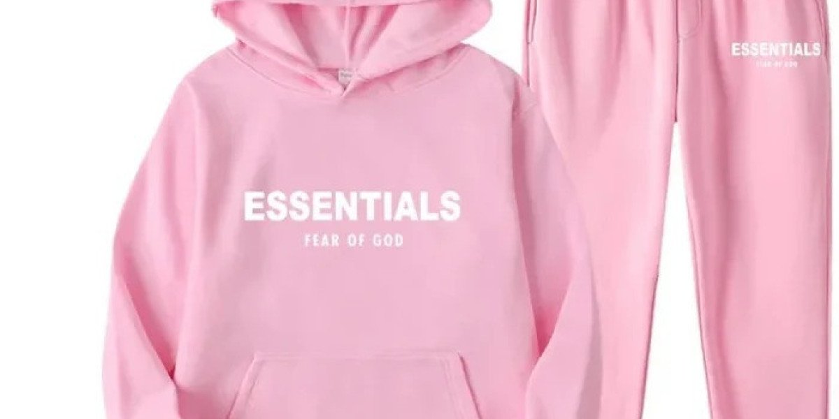 essentials fear of god pink hoodie
