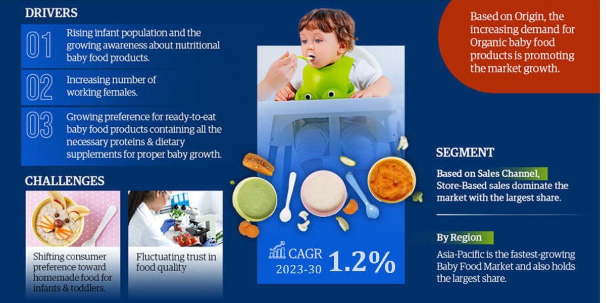 Future Trends in the Baby Food Market: Share, Forecast, Growth, Analysis 2024-2030
