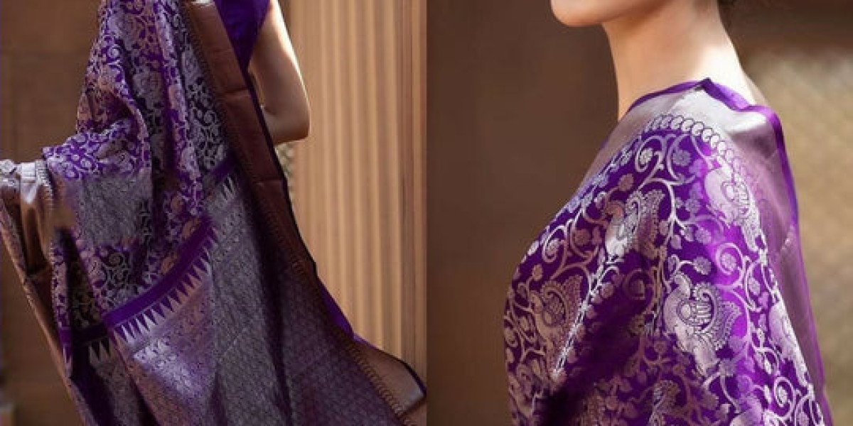 Purple Soft Banarasi Silk Saree: A Timeless Blend of Luxury and Elegance