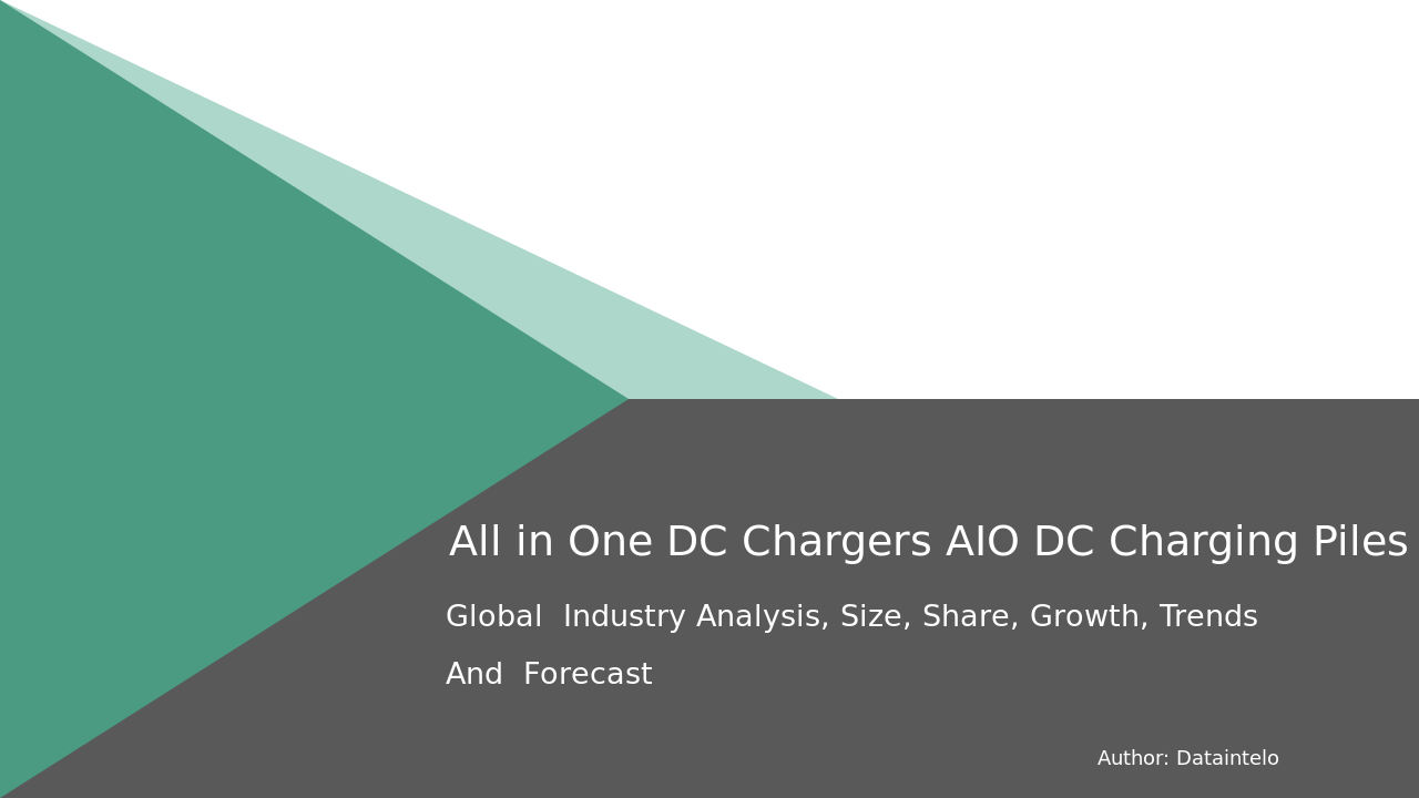 Request For Sample of All in One DC Chargers (AIO DC Charging Piles) Market Research Report 2032