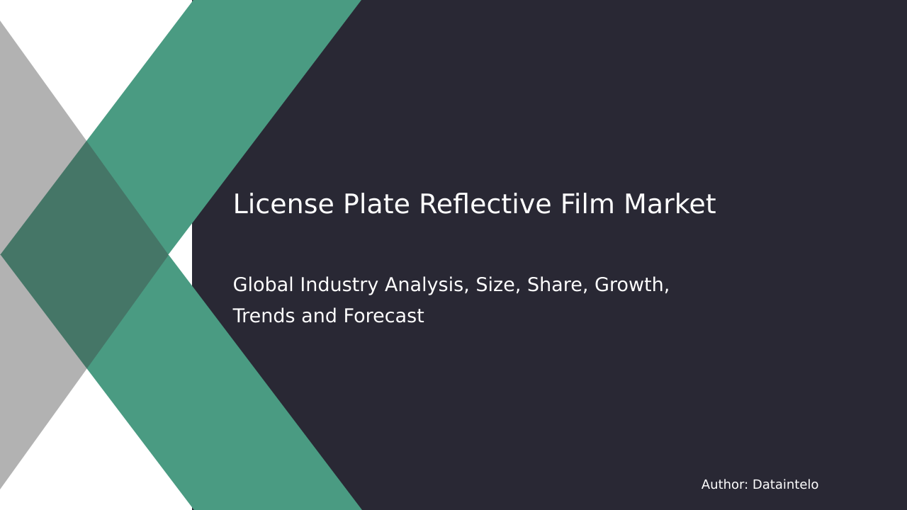 Request For Sample of License Plate Reflective Film Market Research Report 2032