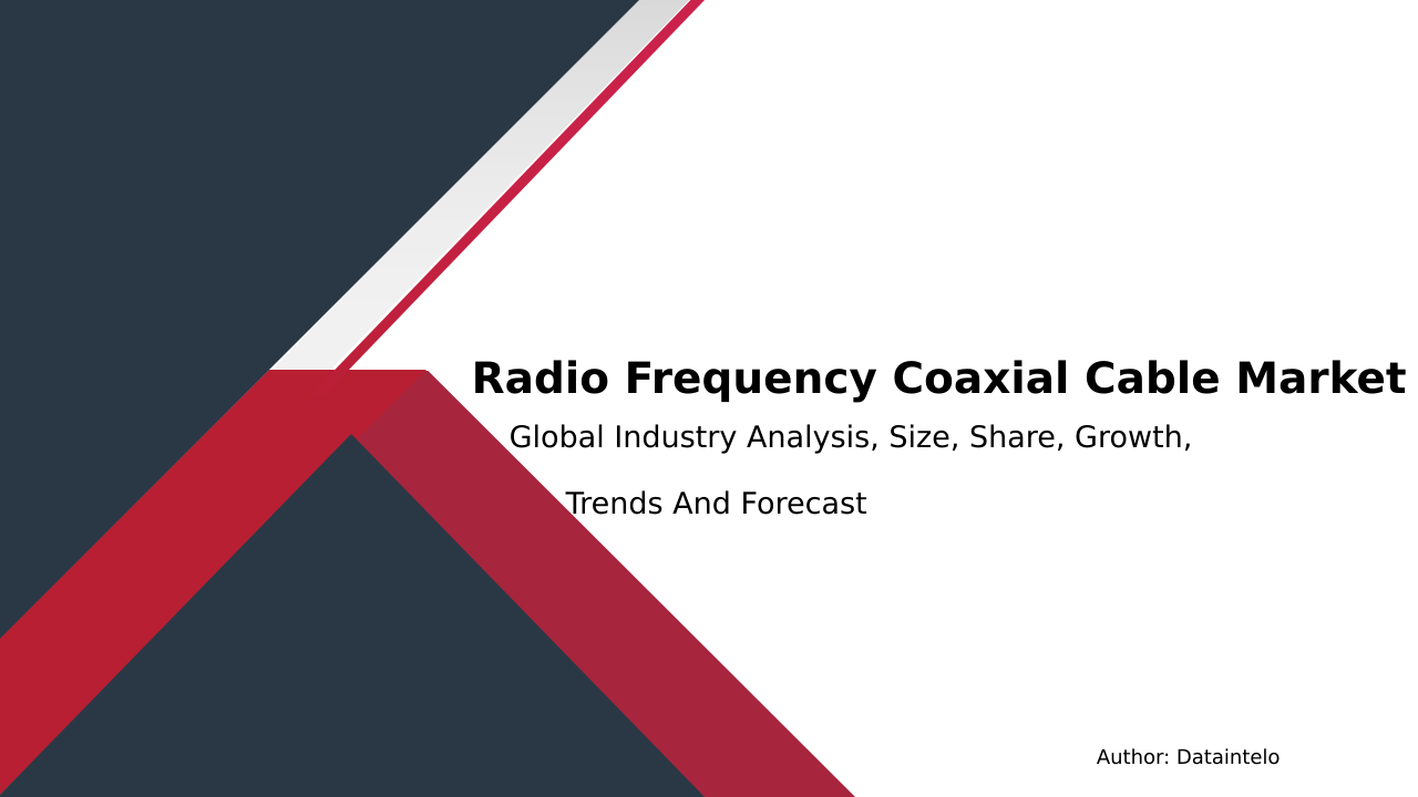 Request For Sample of Radio Frequency Coaxial Cable Market Research Report 2032