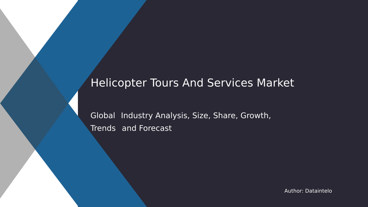 Request For Sample of Helicopter Tours And Services Market Research Report 2032