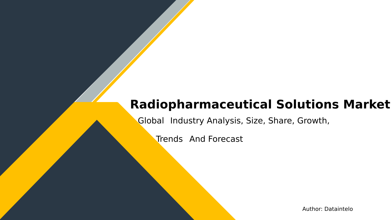 Request For Sample of Radiopharmaceutical Solutions Market Research Report 2032