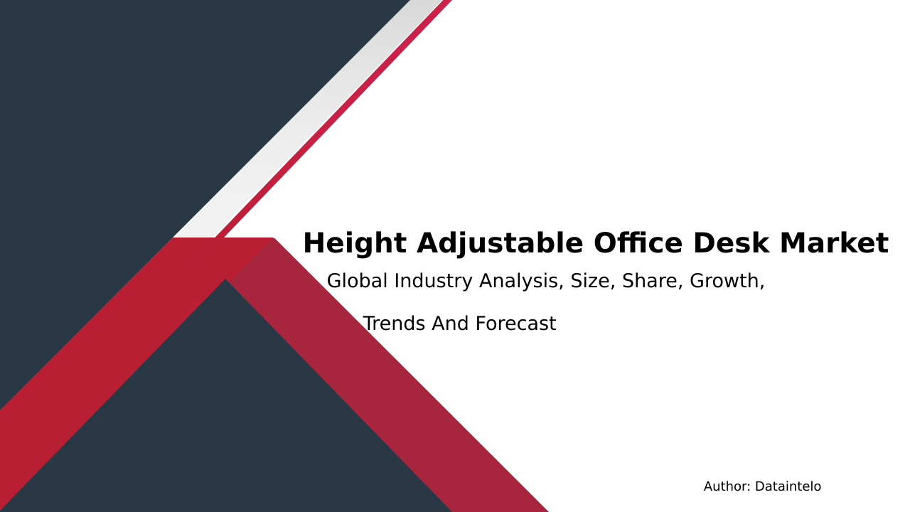 Request For Sample of Height Adjustable Office Desk Market Research Report 2032