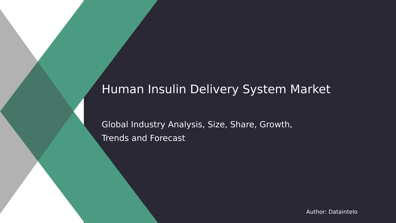 Request For Sample of Human Insulin Delivery System Market Research Report 2032